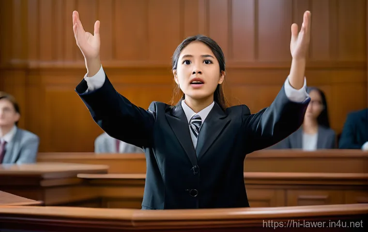 변호사 시험을 대비한 모의 법정 체험 - **Prompt 1: Confident Mock Court Advocate**
"A young, determined law student, dressed in sharp, ...