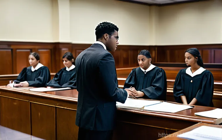 변호사 시험을 대비한 모의 법정 체험 - **Prompt 2: Diligent Legal Researcher**
"A diligent law student, wearing comfortable but modest ... 변호사 시험을 대비한 모의 법정 체험 - **Prompt 2: Diligent Legal Researcher**
"A diligent law student, wearing comfortable but modest ...