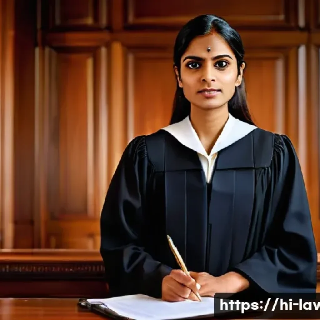 변호사 실무 초보 가이드 - **Prompt 1: "The Aspiring Barrister's First Stand"**
A full-body shot of a confident and determi...