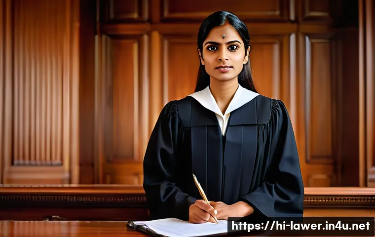 변호사 실무 초보 가이드 - **Prompt 1: "The Aspiring Barrister's First Stand"**
A full-body shot of a confident and determi...