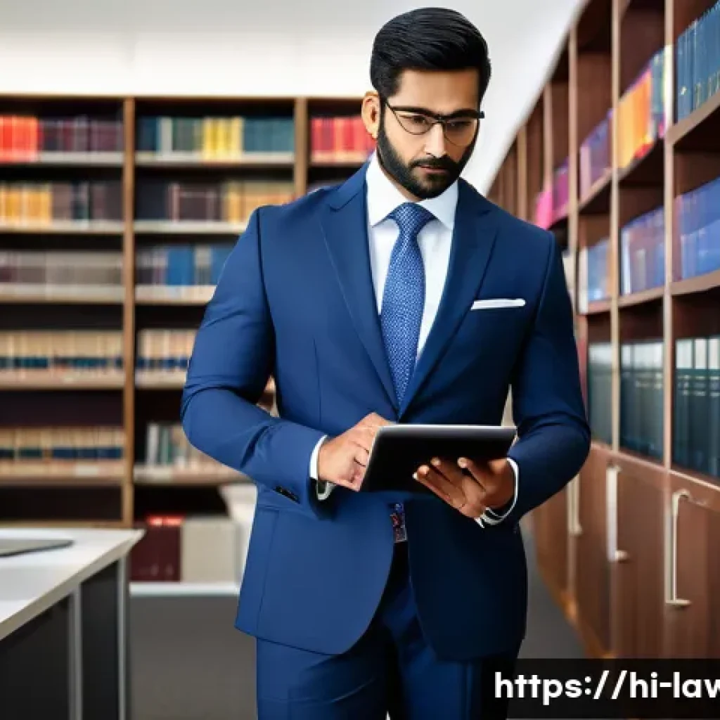 변호사로서 직업 만족도를 높이는 방법 - A professional Indian lawyer in a modern office setting, wearing formal business attire with a subtl...