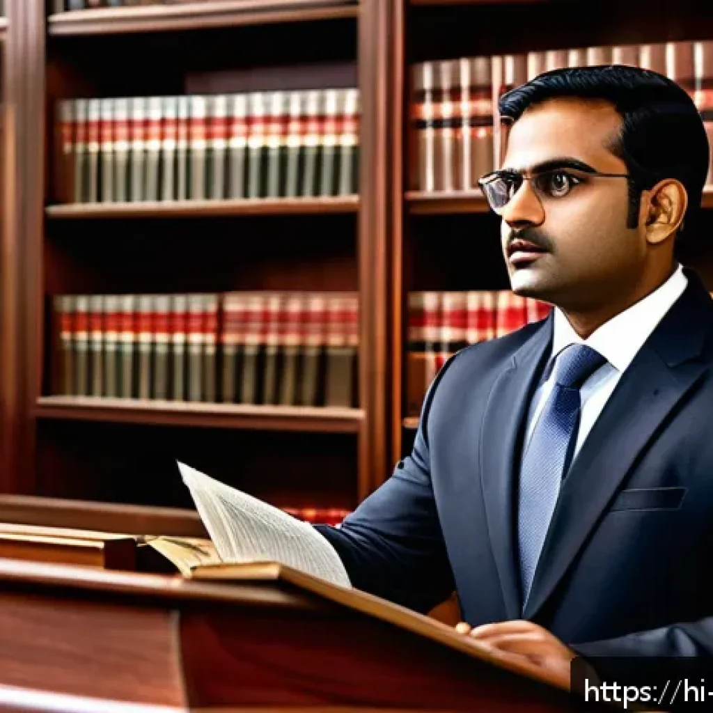법률 변호사로 일하기 위한 자격요건 - A professional Indian lawyer in a modern courtroom setting, wearing formal business attire with a we...